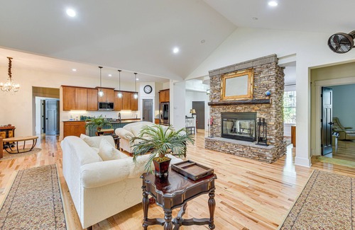 Southern Pines House | Fire Pit + Patio: Spacious Southern Pines Retreat