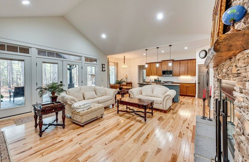 Southern Pines House | Fire Pit + Patio: Spacious Southern Pines Retreat