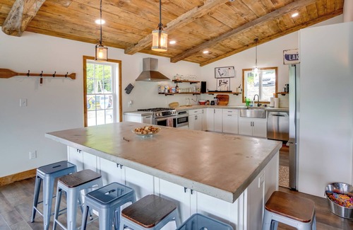 Averill Park House | Fire Pit + Views: Crooked Lake Group Getaway!