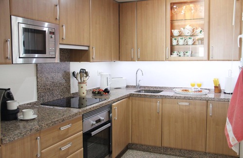 Buenas Noches Apartment | First line beach. Exclusive urbanization. Large terrace with front sea views.