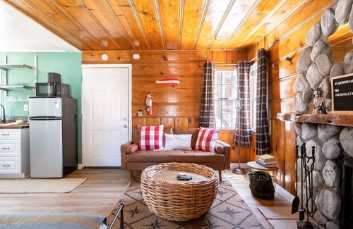 Big Bear Lake Cabin | Fishing Lodge Cabin 2 at Lakewood Cabins w/EV Charging
