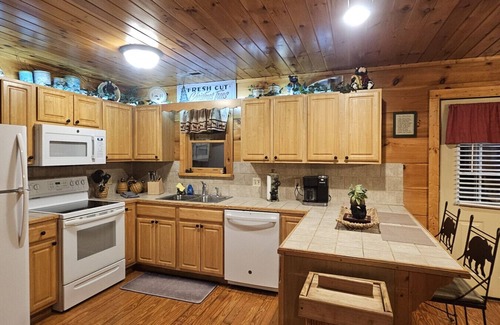 Gatlinburg - Pigeon Forge Cabin | Flexible Cancellation! Storyteller Cabin Deck Firepit dog friendly!