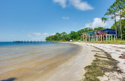 Carrabelle House | Florida Gulf Coast Getaway with Dock and Beach Views