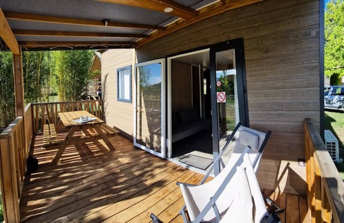 Esparron-de-Verdon Ski Chalet | Flower Camping La Beaume * - Premium chalet 28m2 2 bedrooms/semi-covered terrace/TV/air conditioning 5 people