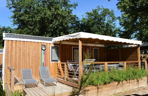 Ares House | Flower Camping La Canadienne * - Mobile home STANDARD - 23m2 - 2 bedrooms - covered terrace + TV 4 persons