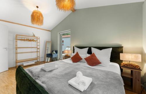 Miesbach Apartment | Flussperle Miesbach - Erholung pur direkt an der Schlierach - Dachterrasse mit Grill, kostenloses Parken