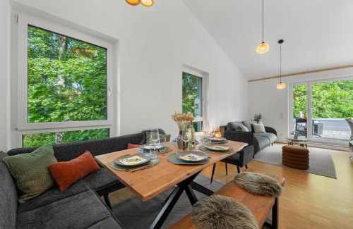 Miesbach Apartment | Flussperle Miesbach - Erholung pur direkt an der Schlierach - Dachterrasse mit Grill, kostenloses Parken