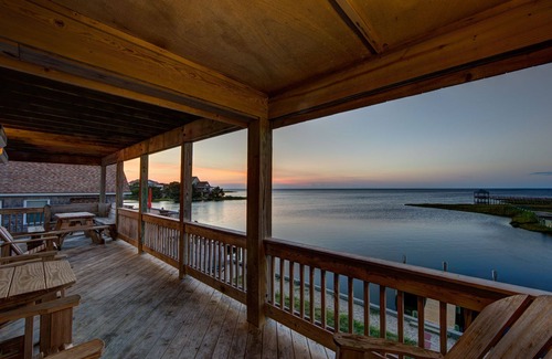 Brigands' Bay House | Fo'get About It, soundfront home Frisco NC