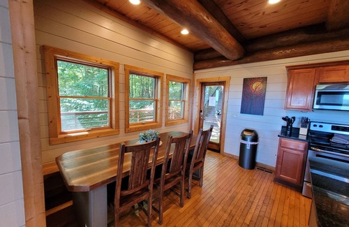 Almond Cabin | Fontana View 3 - Three Story Rustic Cabin Sleeps up to 16 People