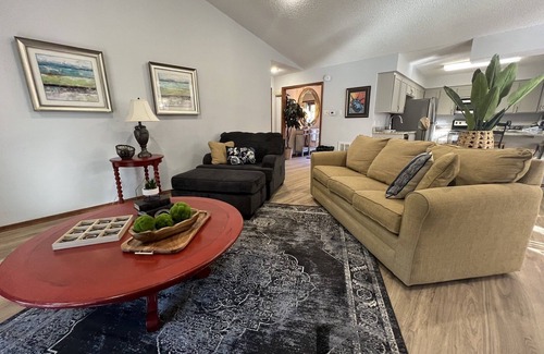 Mount Ida Condo | Forest view, log-sided two bedroom, two bath condo on Lake Ouachita. by RedAwning
