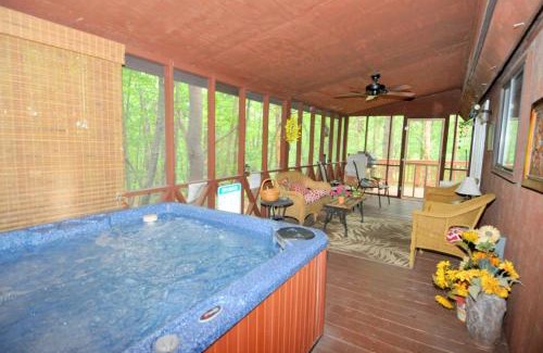 The Woods House | Fox Hollow - Hot Tub, Wifi, Pet Friendly, Screen Porch, Deck, Recreation Center, Pool Access, Golf Nearby, Hiking, Grill, Fireplace, King Bed