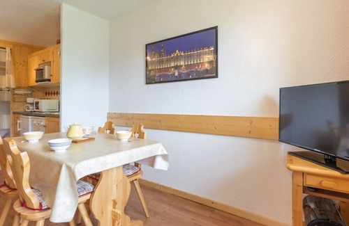 Montchavin Apartment | Renovated studio near slopes with balcony