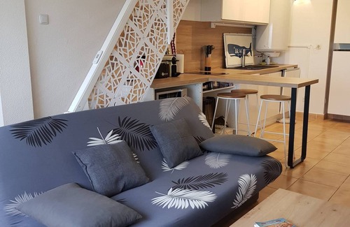 Gruissan Plage Apartment | FR25 Gruissan Plage des Chalets Studio Mezzanine with Sea View