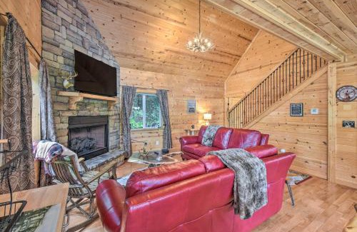 Franklin House | Franklin Cabin with Game Room, Mountain-View Deck