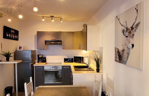 Orcieres-Merlette Apartment | Fully-equipped 5-person apartment with mountain views.