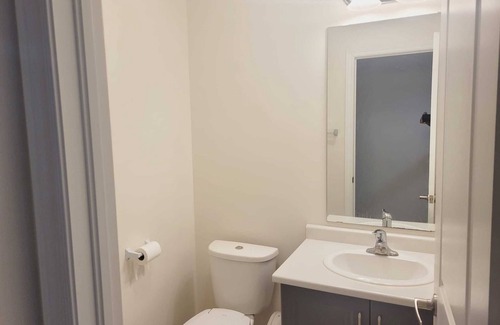 Kitchener House | Fully furnished Studio basement with bed, kitchen, laundry, living room with TV