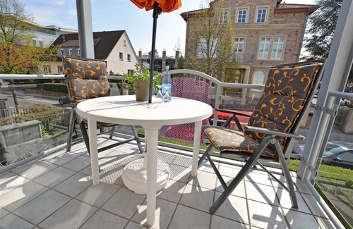 Bad Kreuznach Apartment | Functional 1-room apartment in the spa area - balcony, WLAN, TV,