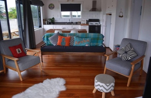 Waihi Beach House | Funky retro beach bach