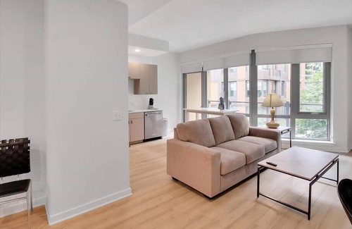 Buzzard Point Apartment | Furnished 1BR w Views, Rooftop & Pool | Waterfront