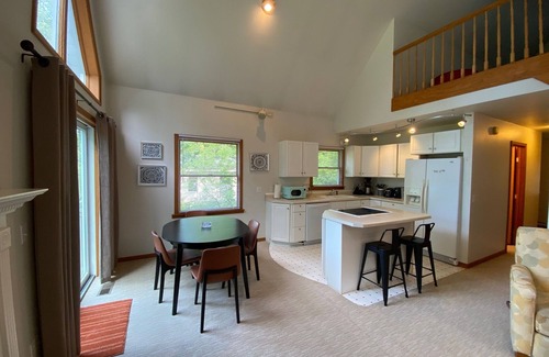 Port Sheldon House | Furnished 2-bedroom house with water views in West Olivenmonthly rental only.