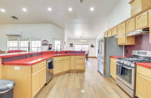 Pahrump House | Furnished Patio: Pet-Friendly Home in Pahrump!