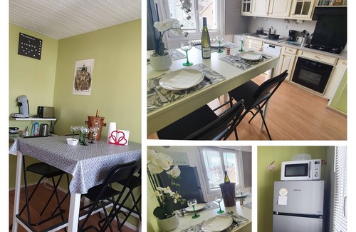 Colmar Apartment | Gîte 5 pers, Free parking, 3 bedrooms, 68m2