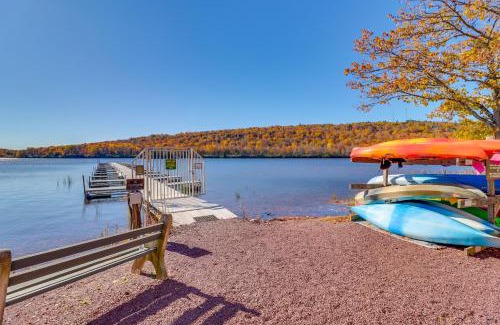 Lake Harmony Apartment | Game Room and BBQ Waterfront Lake Harmony Condo!