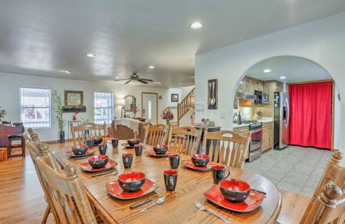 Pinetop-Lakeside House | Game Room, Yard, Deck and Fireplace Lakeside Home