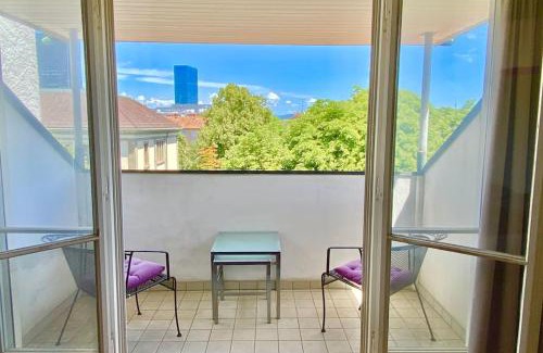 Basel City Centre Apartment | Ganze Wohnung mit Balkon,schöne Aussicht,Küche,Bad,Wifi