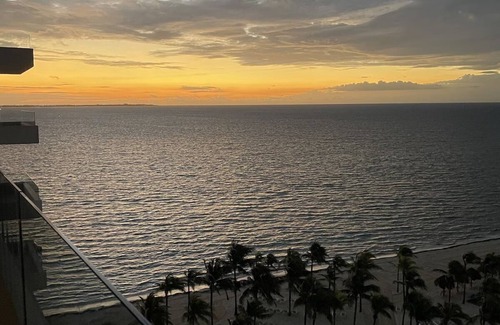 Puerto Juarez Condo | Garza Blanca 2 Bedroom Beach Suite with ocean-facing deck.
