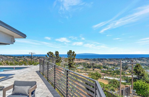 Western Malibu House | Gated Ocean View Horizon Hills Estate with Pool, Spa & Panoramic Roof Deck!
