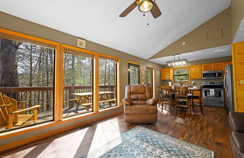 Hemlock Hills Cabin | Gatlinburg cabin, Arcade games, hot tub, no scary roads, PERFECT location