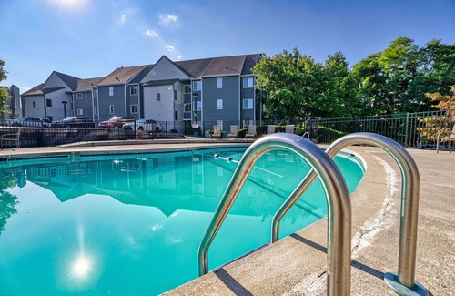 Chalet Village Condo | Gatlinburg Condo with Stunning Mountain Views, Pool, WIFI & Minutes from Ober!