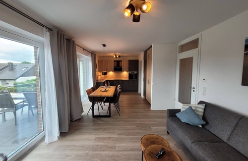 Wangerland Apartment | Gemütliche Ferienwohnung in Hooksiel im Wangeland, mit Infrarot Kabine