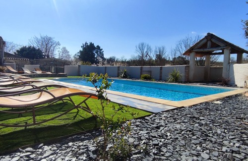 Saint-Sauveur-de-Cruzieres Villa | Genuine Cévennes farmhouse: sleeps 22, private, secure swimming pool