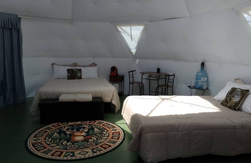 Plains House | Geodesic Glamping Dome with Incredible views in Plains & just 10 miles to Quinns