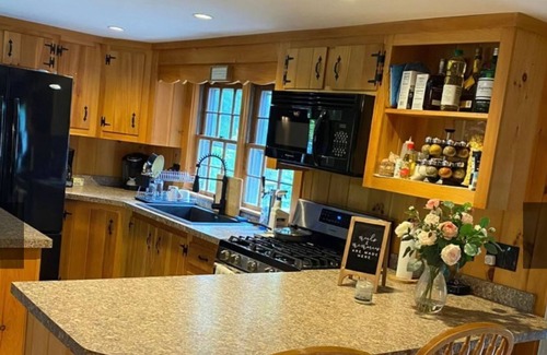 Danbury Cabin | Get away to the woods of Danbury NH in this lovely, private, dogfriendly cabin.