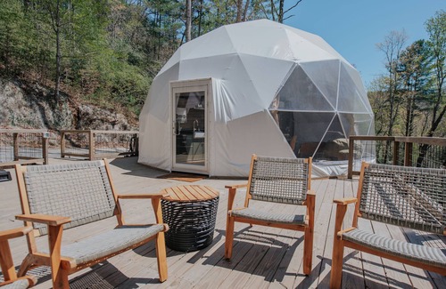Cherry Log House | Glamp Blue Ridge - Dome 4. Escape to a dome on the falls