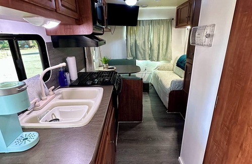 Crescent City House | Glamping Among Redwood Trees Cozy Camper Pet Friendly