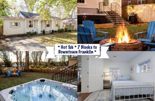 Franklin House | Glass Street Bungalow HOT TUB Walk to Franklin