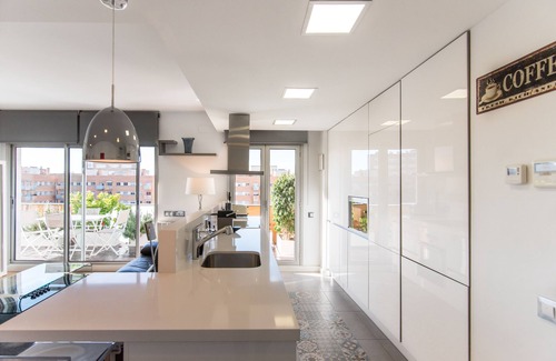 La Vila Olimpica del Poblenou Apartment | Glorious Sunny Penthouse With Pool Near the Beach