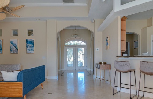 Pinehurst House | Golf course view property with a stylish pool