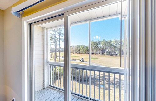 St. James Condo | Golf-front condo with fairway view, on-site pool, & screened balcony