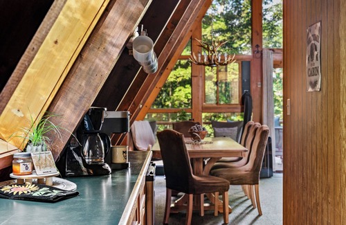 Gaylord Ski Chalet | Golf/Ski A-Frame Chalet w/Hot Tub, Sauna, 2 King Beds - Near Town