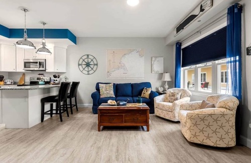 Hampton Condo | Gone Coastal | 1 Block to Beach & Boardwalk | AC
