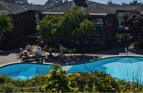 Carmel Highlands Resort | Gorgeous 1-bedroom residence with a private ocean-view balcony and a fireplace.