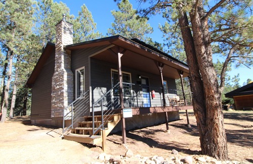 Angel Fire Cabin | Gorgeous cabin in the woods, fire pit, king bed, a/c