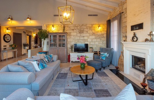 Cesme Villa | Gorgeous Duplex Villa with Chios View