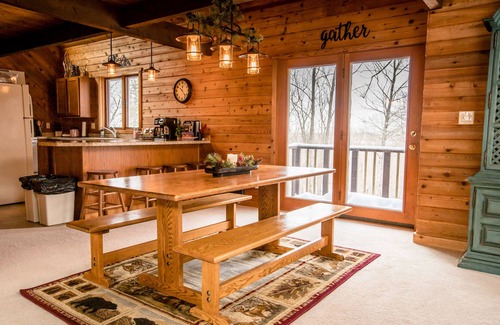 Bessemer House | Gorgeous Home in Wooded Setting with Large Fireplace