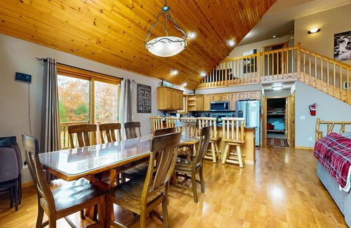 Friendship House | Gorgeous home w/shared dock and lake access - spacious deck and firepit